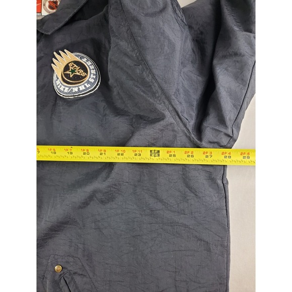 Vintage Nike NHL Dallas Stars Jacket Mens XL Coat Black Gold Embroidered - Picture 14 of 16